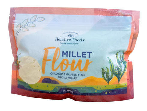 Millet Flour 1 pound USDA Organic, certified gluten free, sourced 100% from