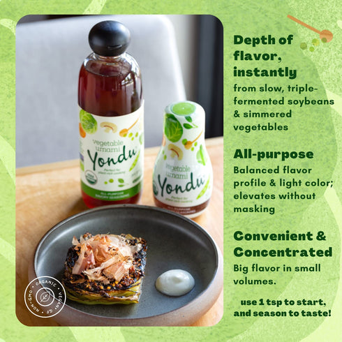 Yondu Premium Vegetable Umami – Plant-based All-Purpose Seasoning Sauce, 28 Fl oz