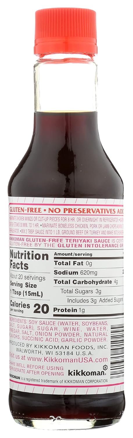 10 oz Kikkoman Sauce & Marinade Gluten Free Tryaki