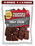 Old Trapper, Trapper's Choice Hot & Spicy Kippered Beef Steak, Eight-Ounce Individual