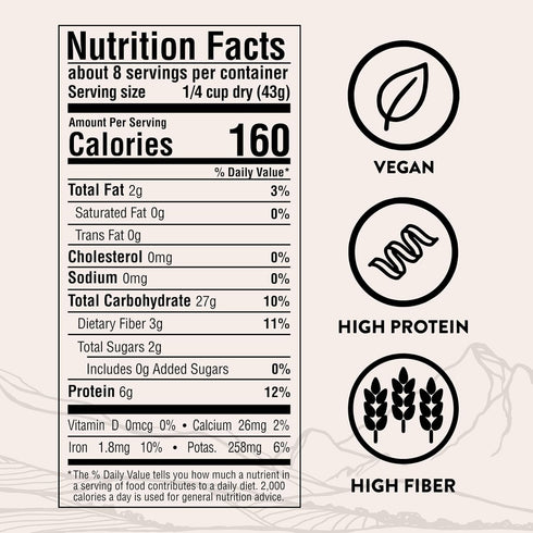 100% (2 Pack, 12 oz SIMPLi Regenerative Organic Certified Peruvian White Quinoa, Complete Plant-Based Protein, White