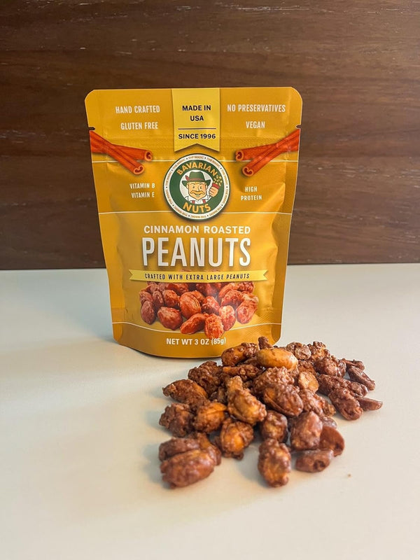 Magic Bavarian Cinnamon Roasted Peanuts, 3 Ounces Trial Size of Sweet, Gluten-Free,