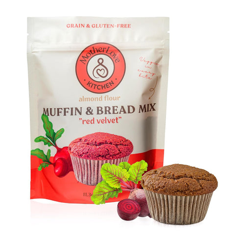 MotherLove Kitchen Red Velvet Muffin & Bread Mix - Gluten Free &