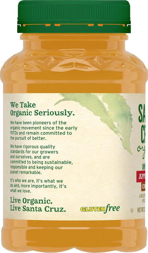 23oz (Pack 1) Santa Cruz Organic Cinnamon Apple Sauce Jars