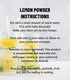Egcina 18 oz 100% Pack Lemon Juice Powder - No Sugar, No Additives, Freshly Squeezed Pure Freeze-Dried Lemon Powder