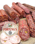 2 10 oz. 100% Fortuna's Hot SOUPY Salami - x Sticks | Nitrate & Gluten Free | Spicy Calabrian Style | Handmade from