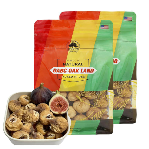 2LB Natural Sun-Dried Figs | No Added Sugar, Vegan|Good Source of Fiber|