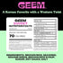 4-Pack GEEM Seaweed Snacks Korean Seaweed Chips with Rice Crisps & Sesame | Crunchy, Oil-Free Snack | Vegan, Non-GMO |