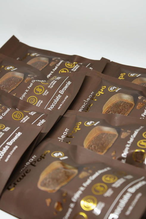 (10g), Milk Chocolate Brownie Pops (Full Case) Gluten-Free, High Protein Low Sugar, Guilt-Free Snack with Clean