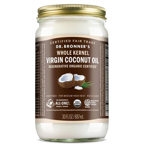 Dr. Bronner's - Organic Virgin Coconut Oil (Whole Kernel, 30 Ounce) -