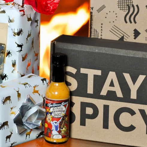 Headless Horseradish Hot Sauce by Torchbearer Sauces, 5 fl oz Bottle, Fiery Heat with Horseradish, Garlic & Mustard