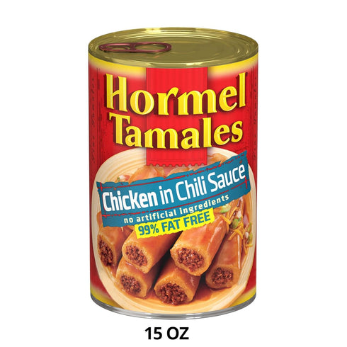 15 Oz (Pack 12) HORMEL Chicken Tamales, Canned Tamales