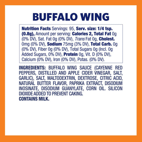Kernel Season's Popcorn Seasoning, Buffalo Wing, 2.85 Ounce