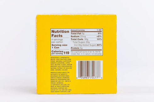 7.5 oz 24 Pack, Barritt's Mixers - Ginger Beer Mix, Non-Alcoholic Soda Cocktail Mixer, fl Cans, Mini