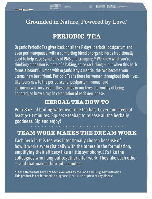 Earth Mama 32 Organic Periodic Tea | Herbal Tea to Support Hormone Balance, Reproductive and Menstrual Cycle Health |