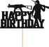 Video Game Happy Birthday Cake Topper, Funny Level Up Cake Decor for Game Controller Party Supplies