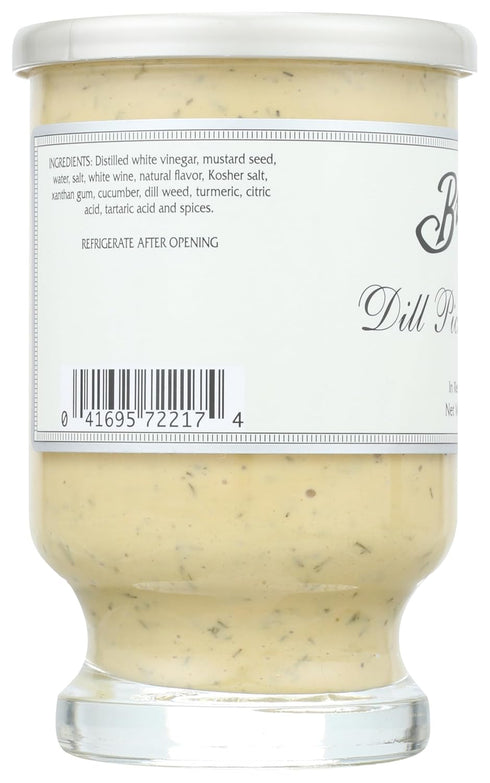 8.5 Braswells Dill Pickle Mustard ounce jar