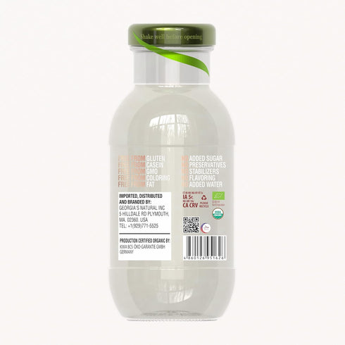 100% 200ML (6.7 OZ) PACK 12 GEORGIAS NATURAL ORGANIC PURE COCONUT WATER FL BOTTLE