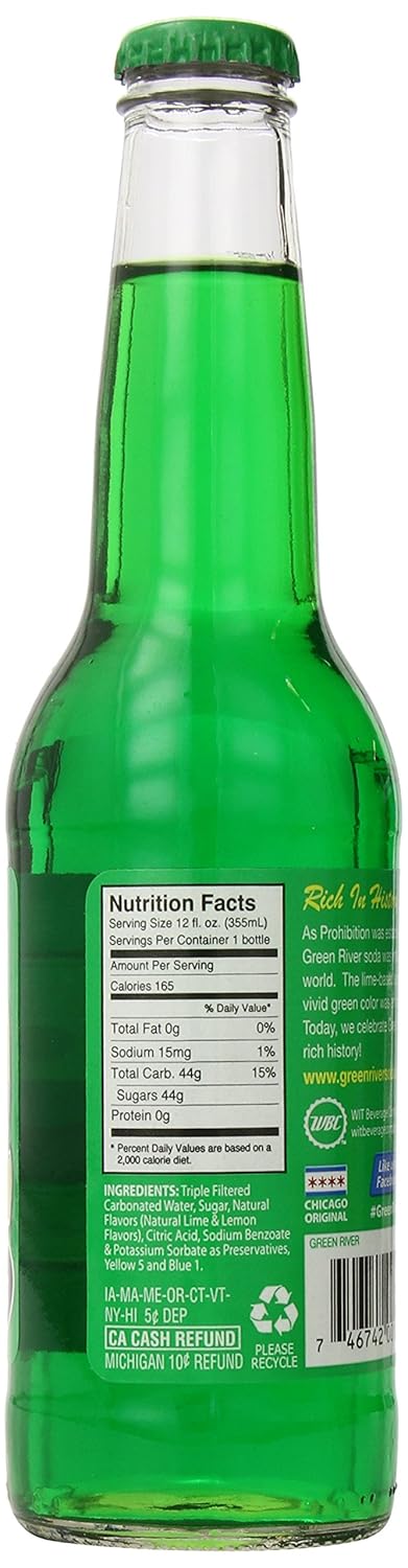 Green River 12 (Pack 4) Soda, Ounce