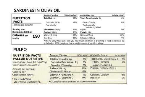 Pack 5) Matiz Sardines and Octopus Pulpo in Olive oil (Variety