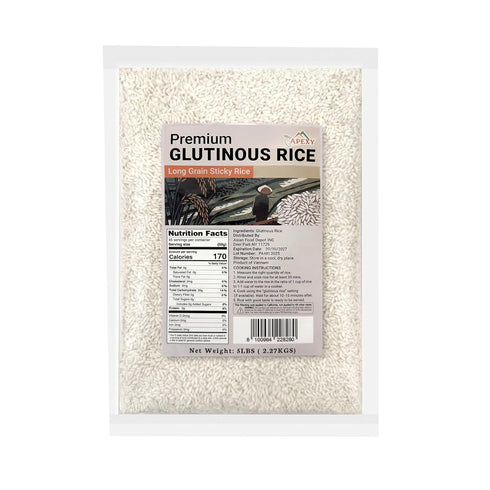 APEXY Premium Long Grain Sweet Rice 10 lb Glutinous Sticky Rice, Non-GMO |