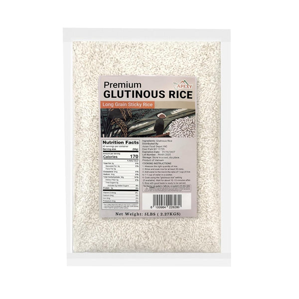 APEXY Premium Long Grain Sweet Rice 10 lb Glutinous Sticky Rice, Non-GMO |