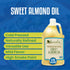 64 oz, 1/2 Kevala Sweet Almond Oil - Cold Pressed Almond Oil for Baking and Mixing with Essential Oils, With Mild Scent