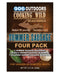 Cooking Wild Seasonings SUMMER SAUSAGE Variety Four Pack, Seasons up to 20 pounds of Wild
