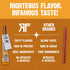 100% 8g 10 Count Righteous Felon Meat Sticks | Pasture Raised Pork | Protein per Stick | Keto, Gluten-Free, Low Sugar