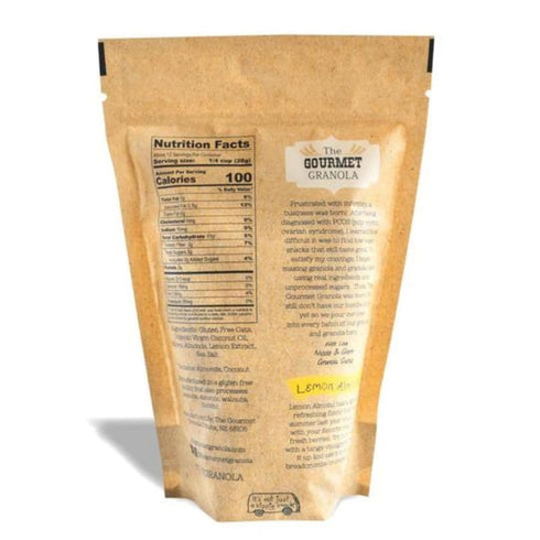 The Gourmet Granola 3-Pack, 12 oz. Refreshing Lemon Almond Granola | Bags | Savory or Sweet | Dairy, Gluten, Soy-Free |
