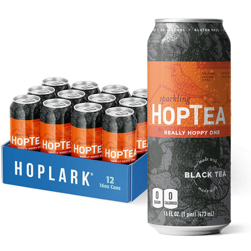 HOPLARK Sparkling HopTea REALLY HOPPY ONE Tall 16fl oz cans (pack of
