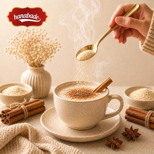 HANABADE 400 (14.1 oz) Turkish Salep Drink Mix, Traditional Ottoman Sahlep/Sahlab Recipe, Smooth & Thick Texture, Easy