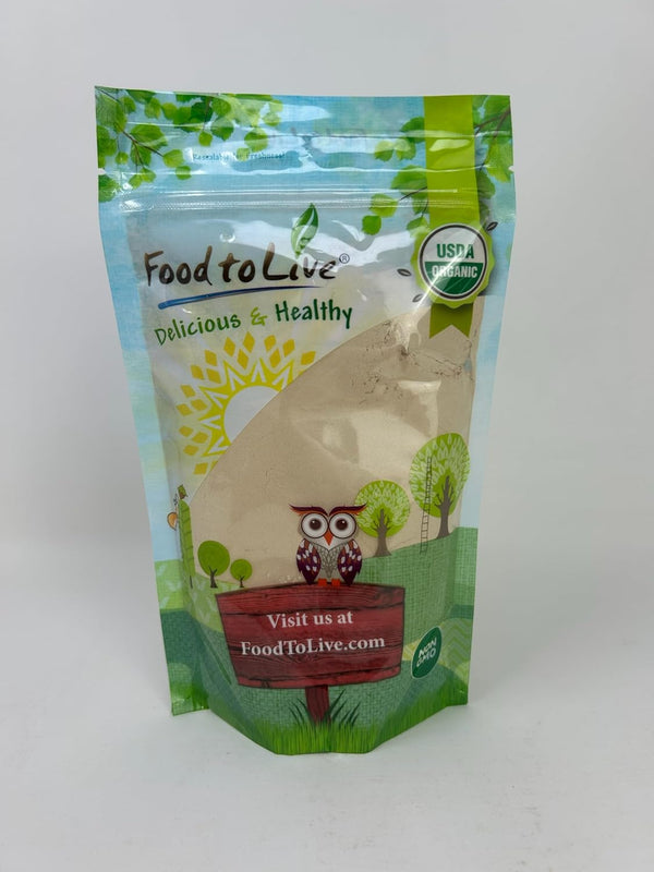 Food to Live Organic Garlic Powder, 4 Ounces Non-GMO, Raw, Dried, Sirtfood,