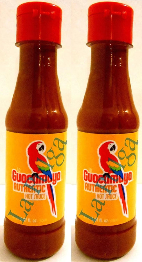 2 - La Guacamaya Authentic Hot Sauce Bottle Mexican Hot Sauce Salsa