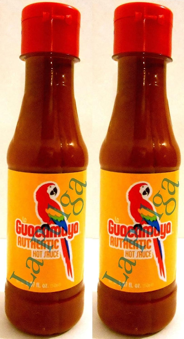 2 - La Guacamaya Authentic Hot Sauce Bottle Mexican Hot Sauce Salsa