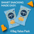 7 4 Pack, 3.5oz Simply Quinoa Chips Cheddar, Gluten-Free Vegan Snack, Low Calorie Plant-Based Protein Crunch, Nut-Free
