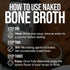 21G 17G 1LB NAKED Bone Broth - Beef Bone Broth Protein Powder - Protein, Collagen - Gut Health and Joint Supplement