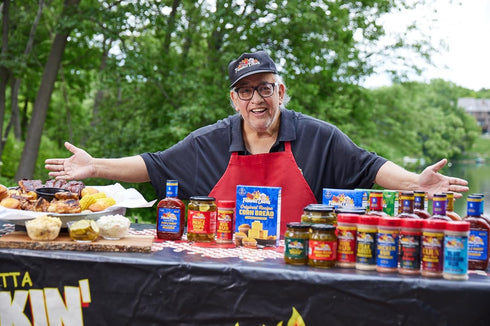 3 (72 oz.) Famous Dave's - pck Sweet n' Spicy Pickle Chips