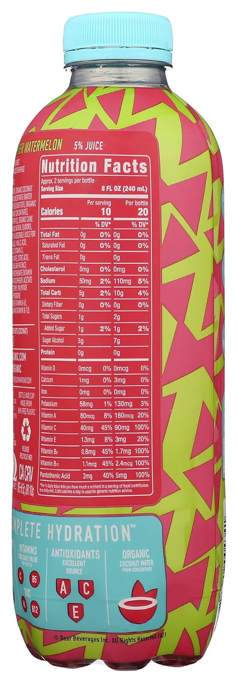 12 Pack, 18 ROAR Cucumber Watermelon Hydration Beverage FZ