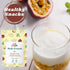 (3-Pack, 1.76 oz Juju-Oops Freeze-Dried Passion Fruit Mylk Crunch Vegan Soy Milk Fruit Bites with Real Fruit Pieces |