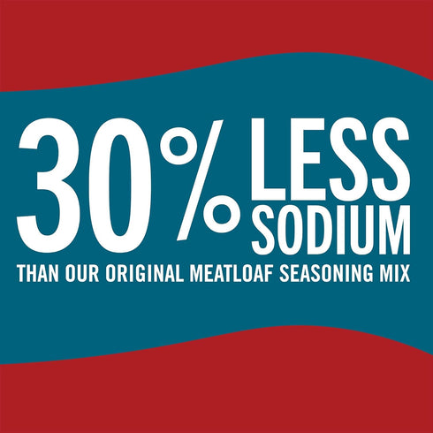 30% Sodium,1.25 (Pack 12) McCormick Meat Loaf Seasoning Mix with Less Ounce