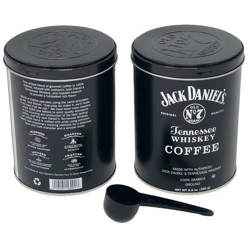 Lara's Gourmet Passions (Pack 2) 8.8oz 100% Jack Daniels Coffee of each bundled with a complimentary measuring spoon