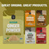 FGO Organic Ginger Powder - Imported from India, 8oz, Packaging May Vary