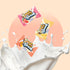 Pack, 2.2 lbs Candy Break Fruit & Cream Candy, Center Filled Hard Candies with Banana, Peach, Strawberry Flavors, Fruit