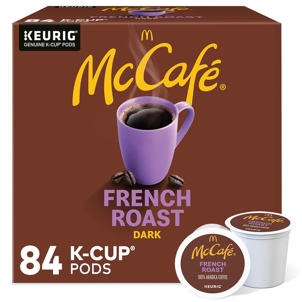 McCafe French Roast, Keurig Single Serve K-Cup Pods, Dark Roast Coffee Pods,