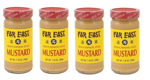 Generic Hot Chinese Mustard - Four 7.25 Ounce Jars of Chinese Hot Mustard