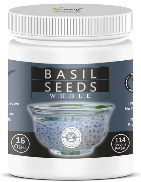 Basil Seeds 16 Oz/ 1 Lbs I Edible Basil Seeds, Sabja/Tukmaria/Falooda Seeds