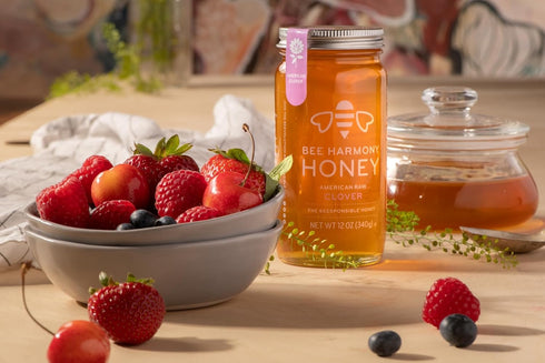 5 Pack Pack, 5 12 Bee Harmony Honey Variety Contains jars, ounces each (Clover, Wildflower, Orange Blossom, Berry
