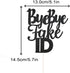Bye Bye Fake Id Cake Topper - Cheers to 18 19 21 Years Birthday Party Decorations, Legal AF (Black)