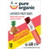 6.2oz (12 Count) Pure Organic, Layered Fruit Bars, Pineapple Passionfruit, Gluten Free and Vegan Fruit Snacks, Box